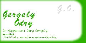 gergely odry business card